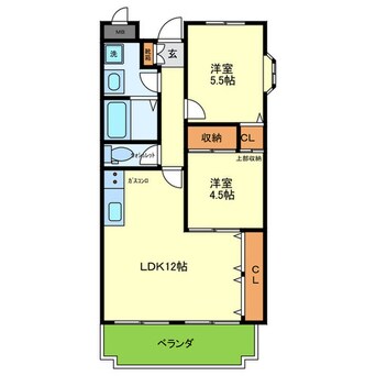間取図 ﾒｿﾞﾝ・ﾄﾞ・ｴﾙGE