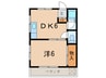 大横マンション 1DKの間取り