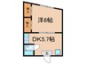 ネオ立花 1DKの間取り
