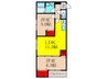 クレセル利倉東Ⅰ 2LDKの間取り