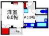 ニッポービル 1Kの間取り