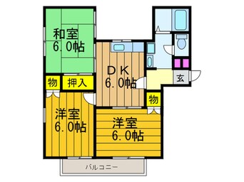 間取図 ﾚｼﾞﾃﾞﾝｽ楠葉