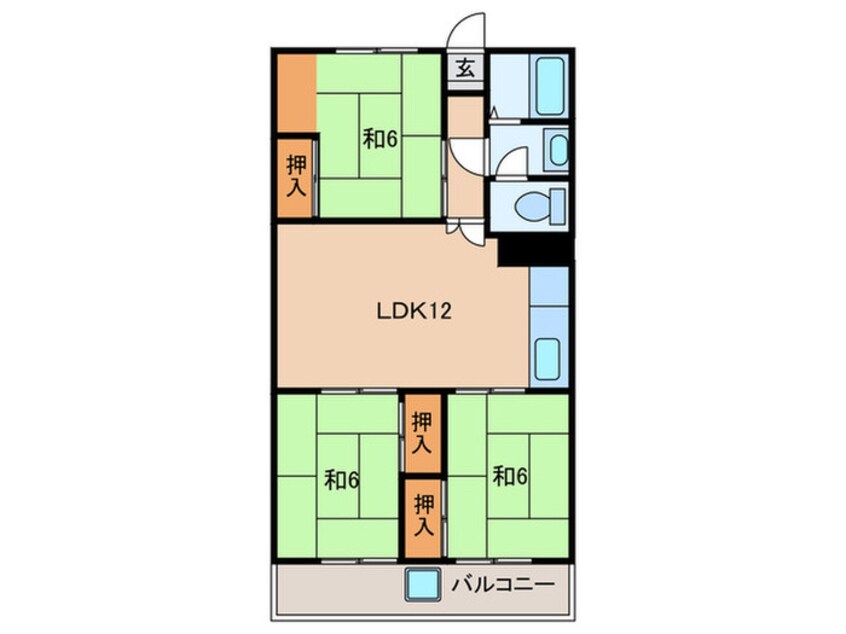 間取図 新吉田第三住宅（503）