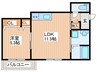 ＧＭヒルズ対馬江 1LDKの間取り