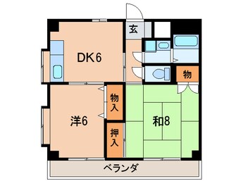 間取図 ドミール緑が丘