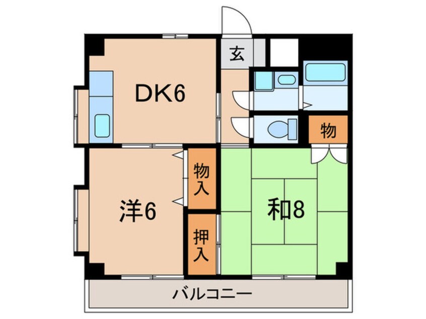 間取図 ドミール緑が丘