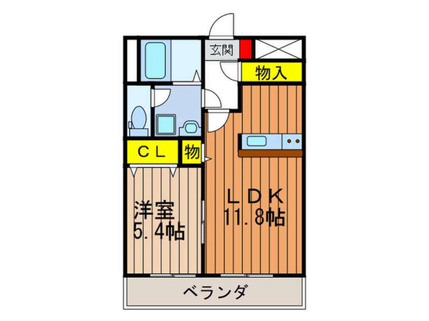 間取図 アンプルールフェールオリゾン