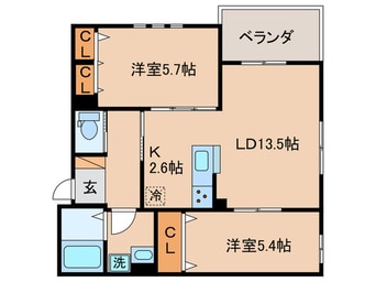 間取図 ＢＥＬＬＥ　ＡＲＣＨＥ
