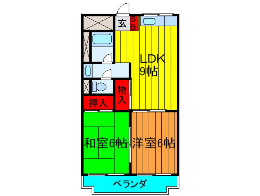 間取図 末広コーポ