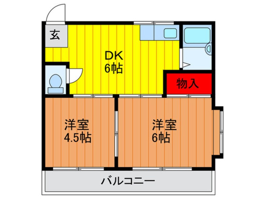 間取図 サニーハイツ根上