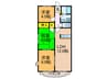 カサベルデくずはＡ棟 3LDKの間取り