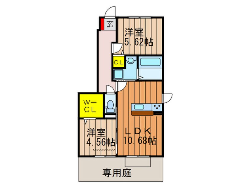 間取図 フレスコ西扇