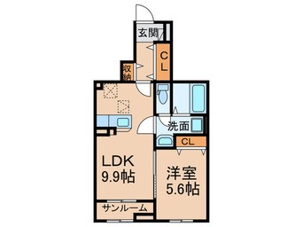 間取図 レジデンス荒牧