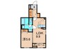 レジデンス荒牧 1LDKの間取り