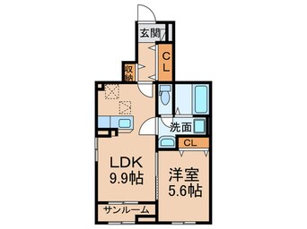 間取図 レジデンス荒牧