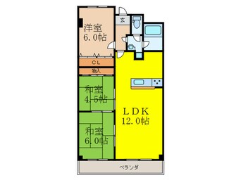 間取図 南茨木ﾊｲﾀｳﾝ東奈良高層住宅F棟