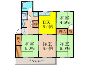 間取図 清和台住宅団地22号棟（307）