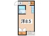 アクト平野 1Rの間取り