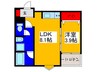 F+style西大塚 1LDKの間取り