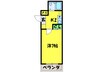 シティナカモズ 1Kの間取り