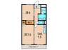 ハイツユニゾン 2DKの間取り