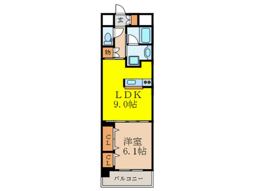 間取図 フィ－ルドライト新大阪