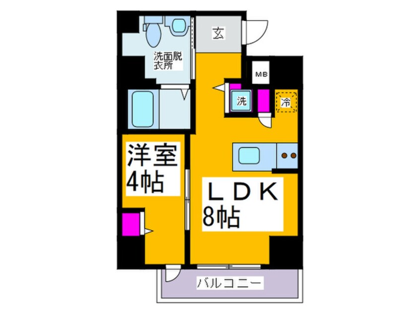 間取図 リンクハウス南堀江