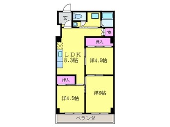 間取図 ファ－ストコ－ト今出川北