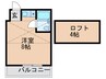 TWINS　EAST 1Rの間取り
