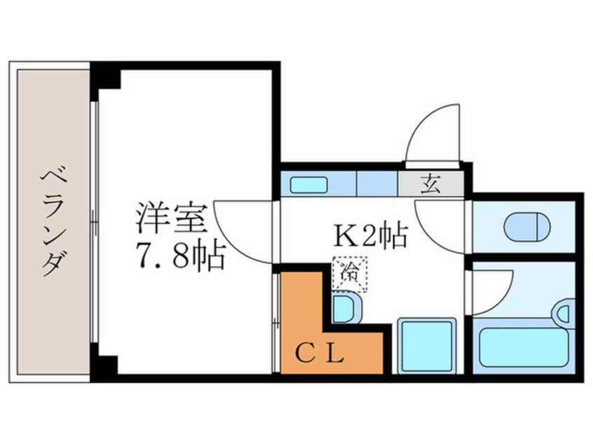 間取図 コスモハイツ宝ヶ池