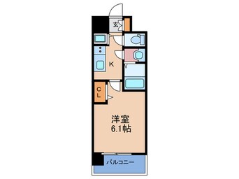 間取図 プレサンス南森町駅前(803)