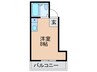 TWINS　WEST 1Rの間取り