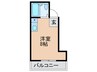 TWINS　WEST 1Rの間取り