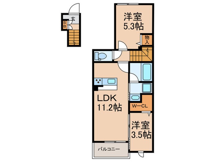 間取り図 コート・ド・ボーヌ深江南南棟