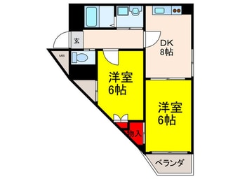 間取図 クリアコ－トＵパートⅢ