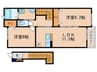 テイク・ヴィレッジ 2LDKの間取り
