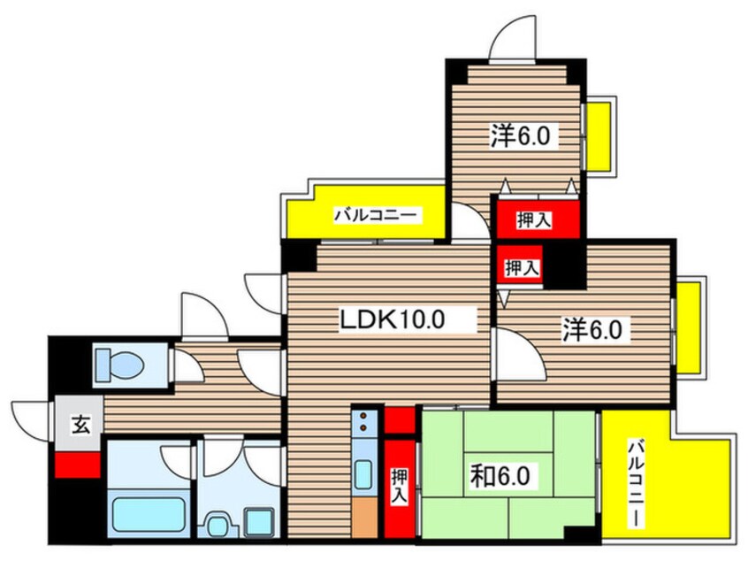 間取図 カリオン大町