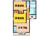 クレイドル・オオタ 2DKの間取り
