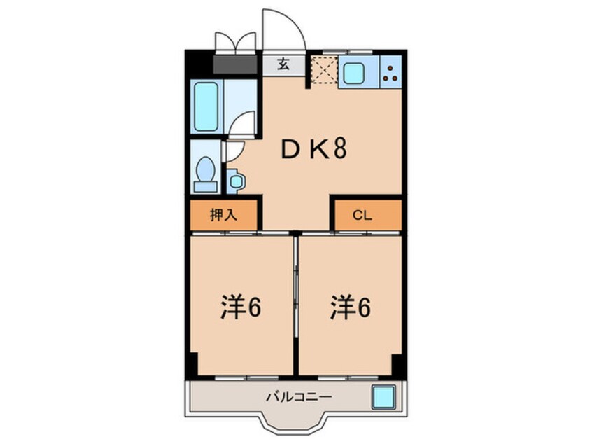 間取図 サンコート芦屋