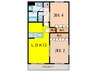 ファイングランディール 2LDKの間取り