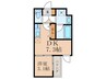 VINA山科WEST 1DKの間取り
