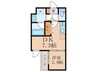 VINA山科WEST 1DKの間取り