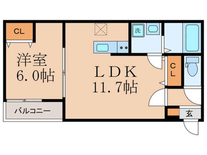 間取図 プルミエール椥辻