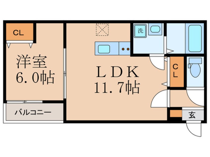 間取図 プルミエール椥辻