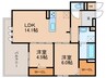 OKAYAMATE嘉平 2LDKの間取り