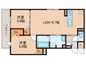 OKAYAMATE嘉平 2LDKの間取り