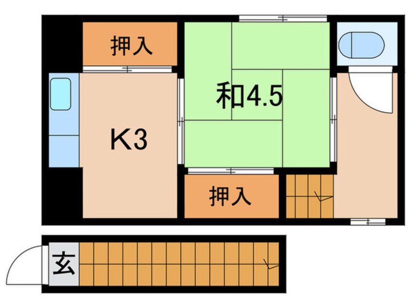 間取図 正司アパ－ト