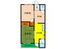 丸吉マンション 3DKの間取り