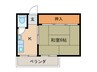 丸吉マンション 1Kの間取り
