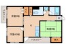 丸吉マンション 3Kの間取り